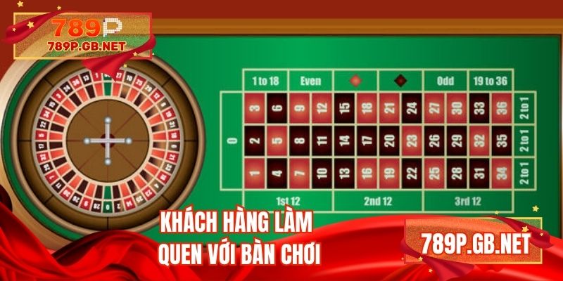 Khách hàng làm quen với bàn chơi